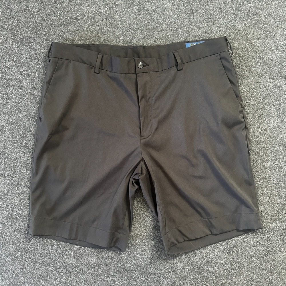 Polo Ralph Lauren Performance Golf Shorts Mens 38 Black Stretch Wicking Tech